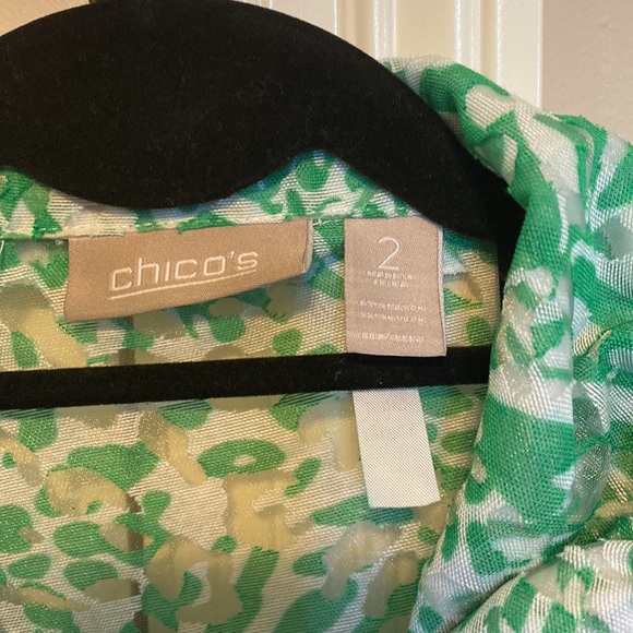 Chicos Sheer Zebra Print Jacket - Picture 2 of 5